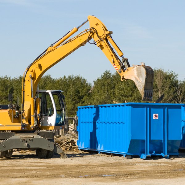 what size residential dumpster rentals are available in Wallisville Texas